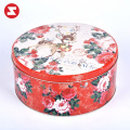 Food grade fancy empty colorful small round mint metal gift tin can tin box tin case